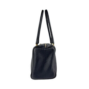Prada leather handbag Vitello black Satchel Daino